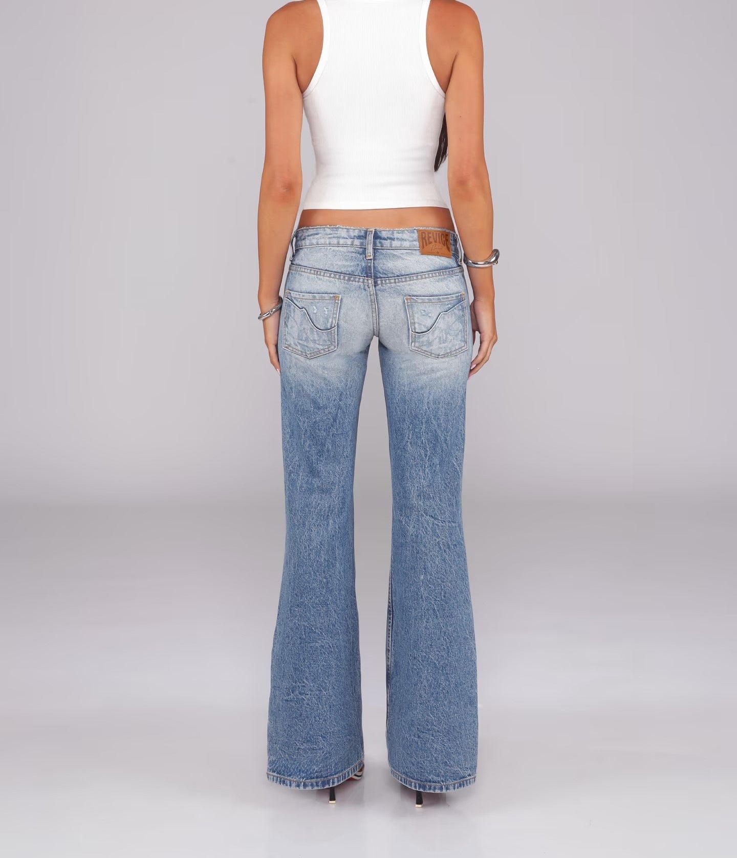 Women's Low-rise Straight-leg Denim Jeans