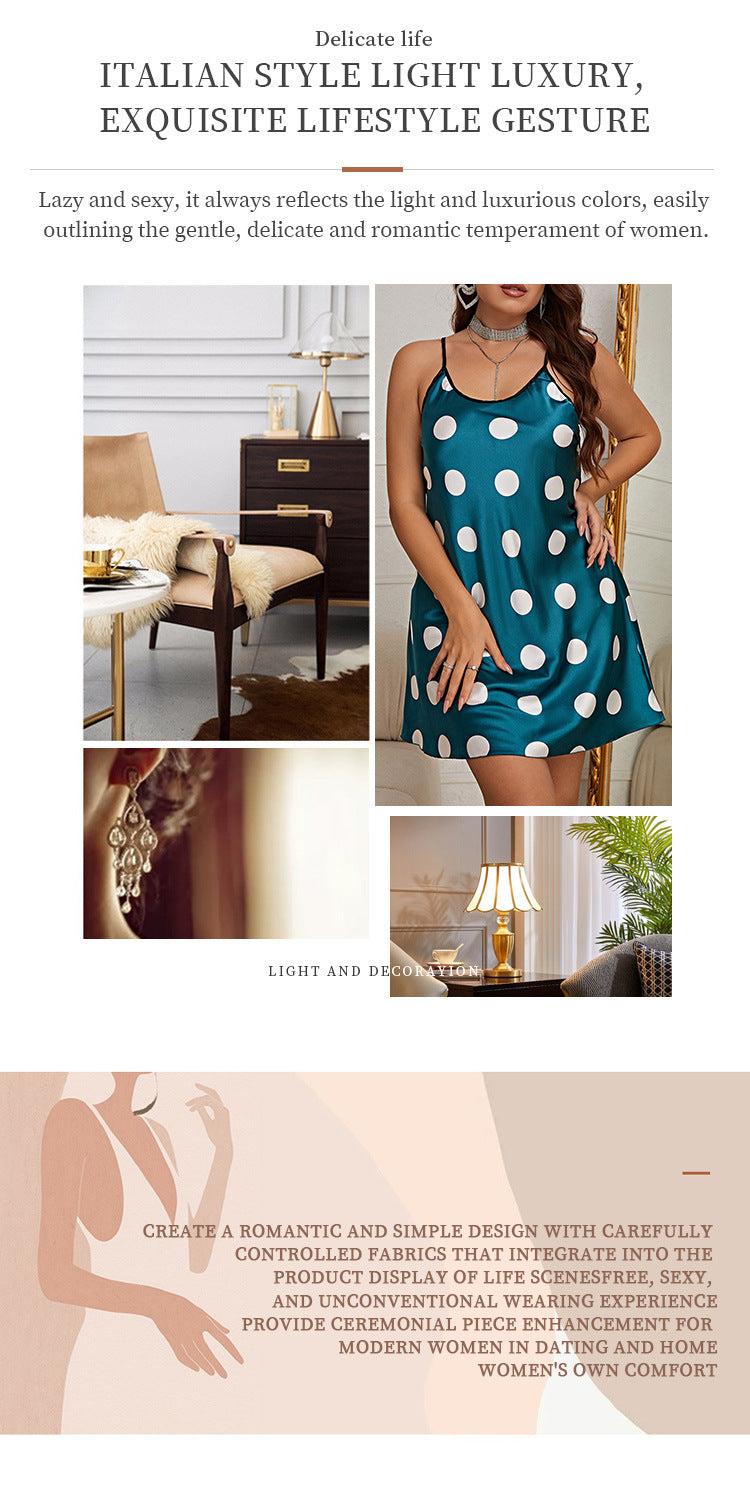 Polka Dot Pajamas Loose Homewear For Women