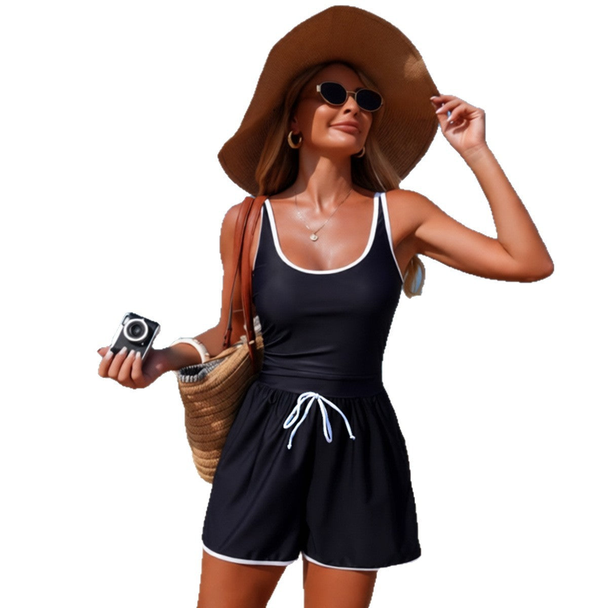 New Solid-color Minimalist Sports Bikini